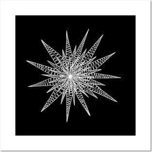 Zig Zag Star Negative Posters and Art